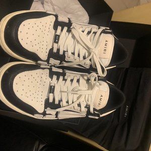 Amiri Men's Black and White Trainers size us 8